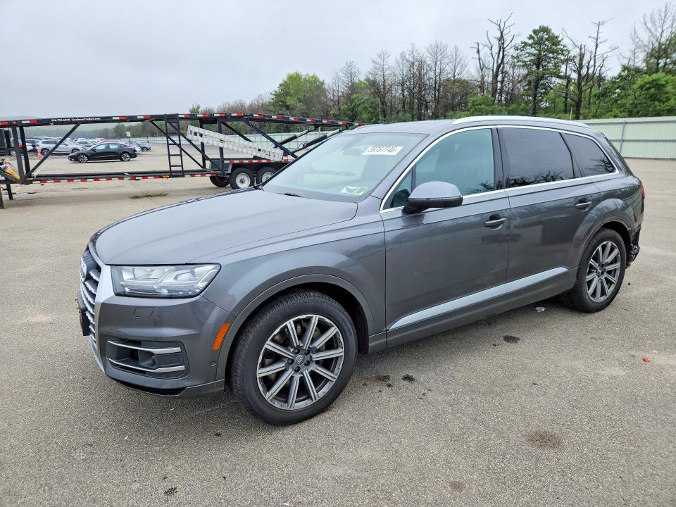 2019 Audi Q7 VIN WA1LAAF76KD001583 COPART salvage auction — REAR END, Ny - Mv-907A Salvage Certificate, sold $8,000 on 2026-07-15 (photo 1)
