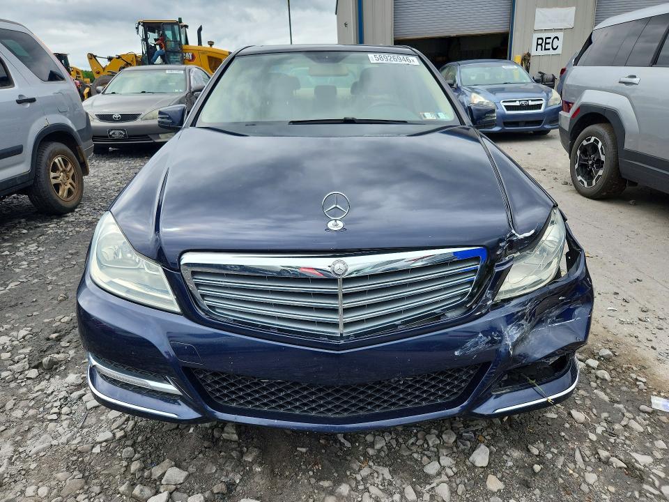 2014 Mercedes-benz VIN WDDGF8AB5EG180978 COPART salvage auction — FRONT END, Pa - Certificate Of Salvage, sold $750 on 2026-07-15 (photo 5)