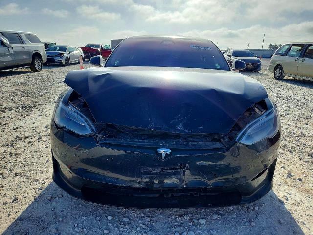 2021 Tesla Model s VIN 5YJSA1E55MF438200 COPART salvage auction — FRONT END, TX - SALVAGE VEHICLE TITLE, sold $9,900 on 2026-08-20 (photo 5)