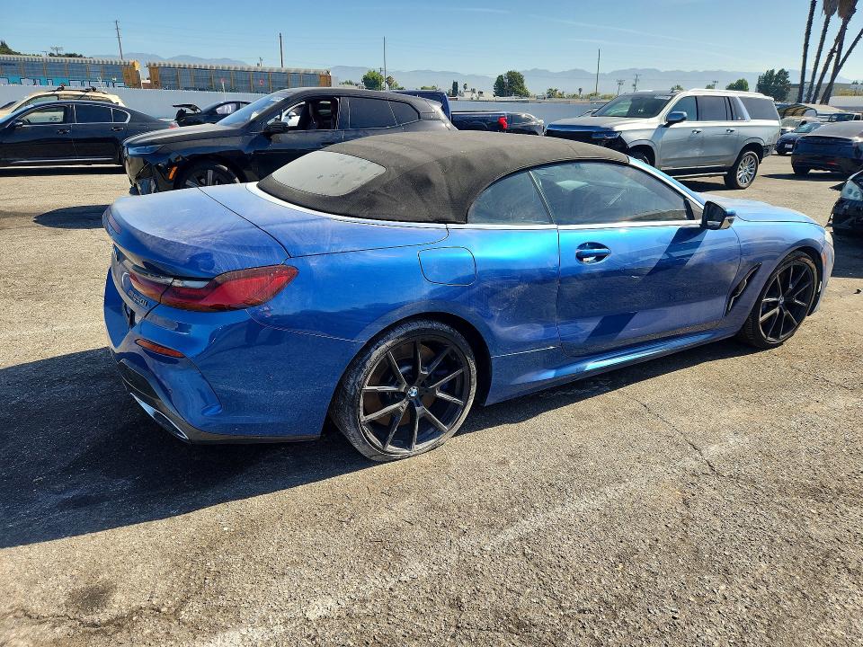 2019 BMW M8 VIN WBAFY4C57KBX39274 COPART salvage auction — UNDERCARRIAGE, Tx - Dis/Dlr/Exp Only Clean Title (P), sold $18,800 on 2026-07-31 (photo 3)