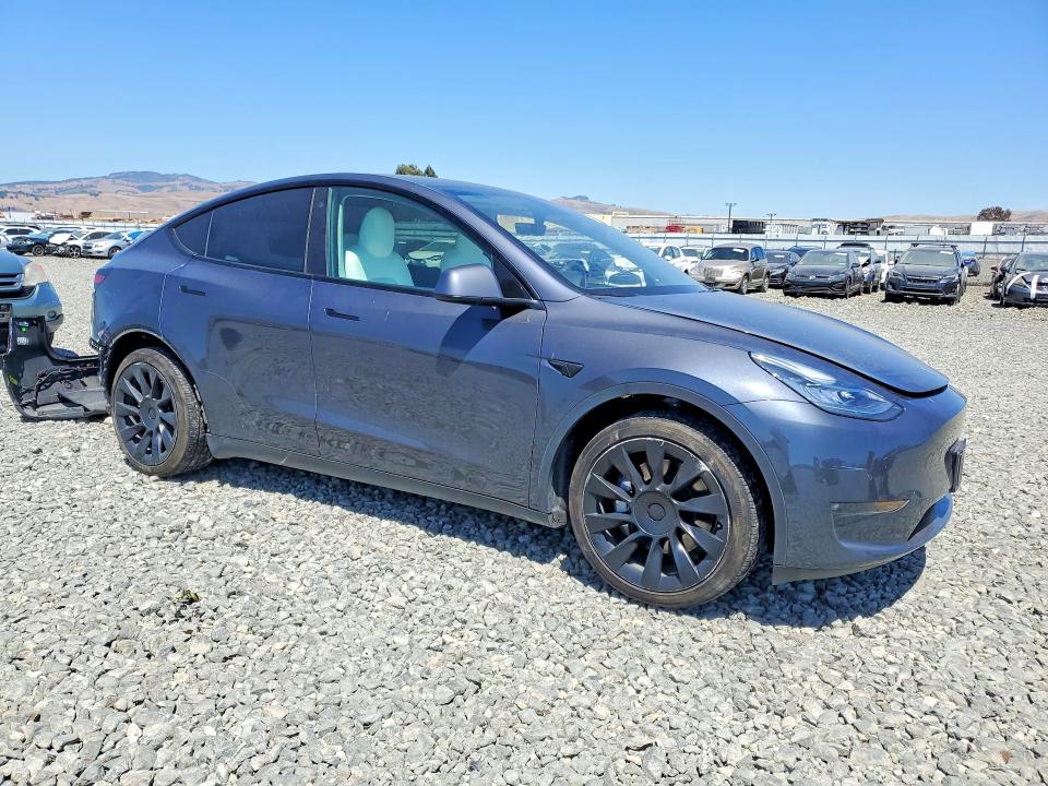 2021 Tesla Model y VIN 5YJYGDEE2MF213243 COPART salvage auction — REAR END, Ca - Salvage Certificate, sold $13,100 on 2026-07-16 (photo 4)