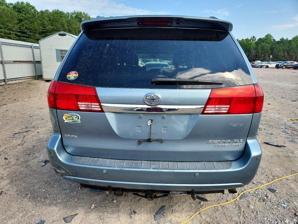 2005 Toyota Sienna VIN 5TDBA22CX5S029602 COPART salvage auction — FRONT END, Va - Cert Of Title - Salvage, sold $225 on 2026-07-13 (photo 6)