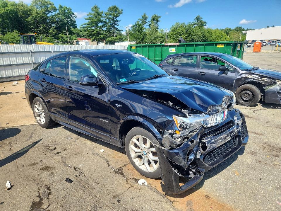 2016 BMW X4 VIN 5UXXW5C52G0N91572 COPART salvage auction — FRONT END, Wv - Salvage Certificate, sold $1,900 on 2026-07-30 (photo 4)