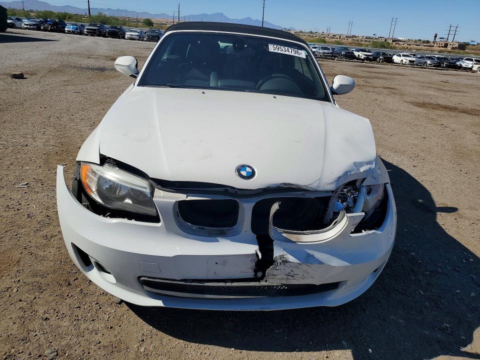 2012 BMW 1er VIN WBAUN1C57CVR00527 COPART salvage auction — FRONT END, Az - Cert Of Title - Salvage, sold $1,700 on 2026-07-17 (photo 5)
