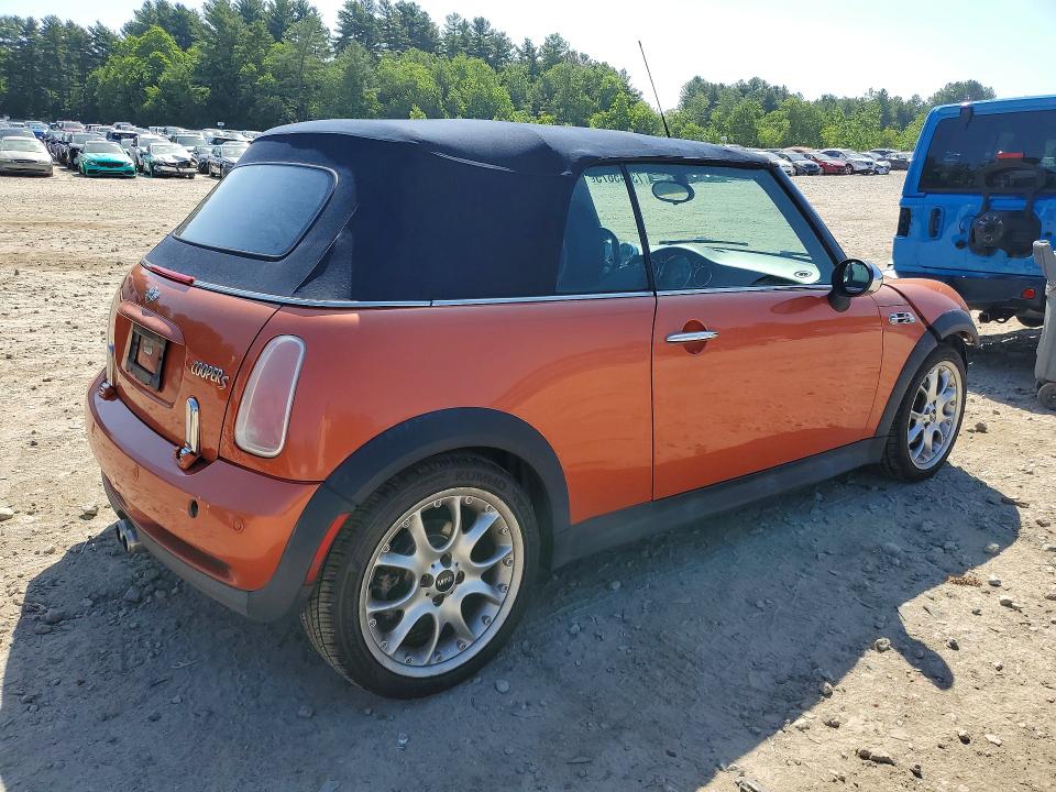 2005 Mini Cooper VIN WMWRH33515TK56112 COPART salvage auction — FRONT END, MA - CERT OF TITLE-RECONSTRCTD COLL, sold $425 on 2026-07-20 (photo 3)