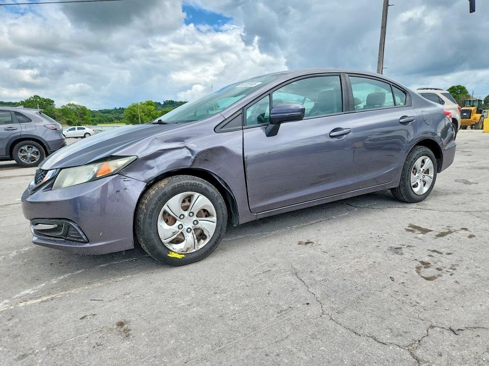 2015 Honda Civic VIN 19XFB2F52FE042639 COPART salvage auction — FRONT END, Tn - Salvage Certificate, sold $1,550 on 2026-07-27 (photo 1)