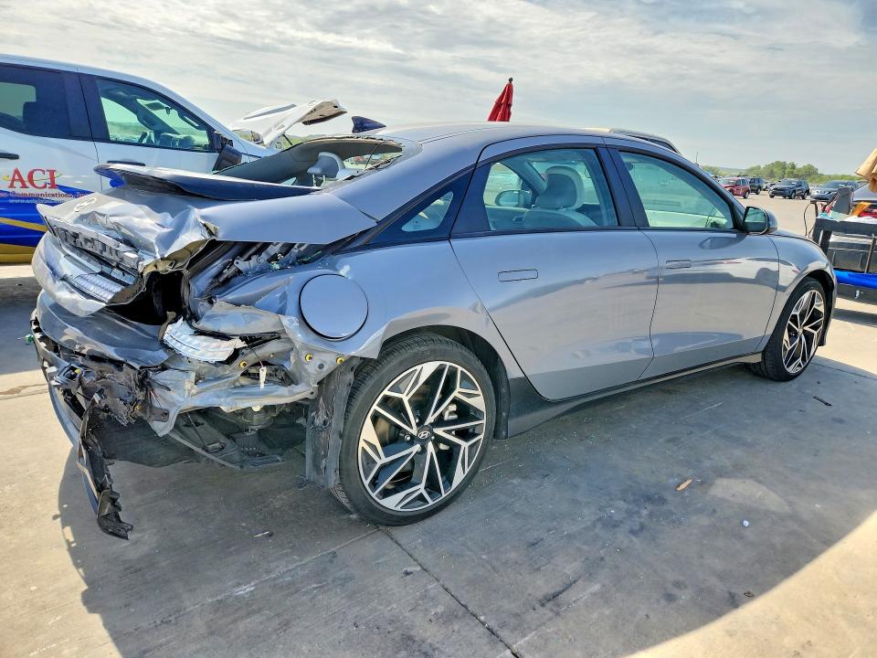 2024 Hyundai Ioniq 6 VIN KMHM34AC2RA060356 COPART salvage auction — REAR END, Tx - Salvage Vehicle Title, sold $8,200 on 2026-07-09 (photo 3)