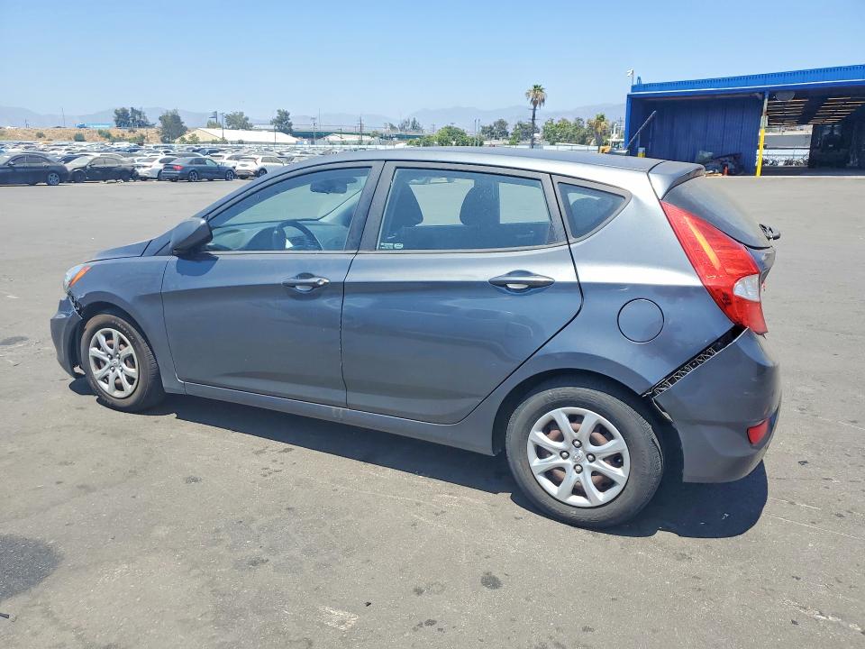 2012 Hyundai Accent VIN KMHCT5AEXCU015013 COPART salvage auction — FRONT END, Ca - Salvage Certificate, sold $575 on 2026-07-13 (photo 2)