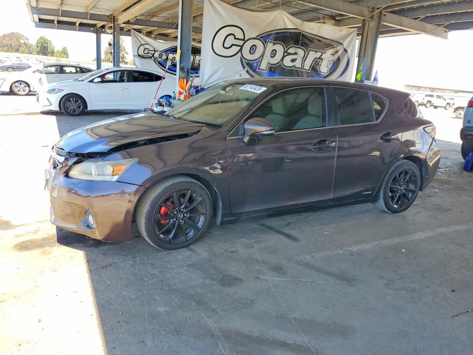 2013 Lexus Ct VIN JTHKD5BH8D2164179 COPART salvage auction — FRONT END, Ca - Salvage Certificate, sold $1,550 on 2026-07-30 (photo 1)