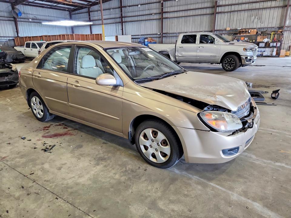 2009 Kia Spectra VIN KNAFE221095615433 COPART salvage auction — FRONT END, Fl - Cert Of Title Slvg Rebuildable, sold $575 on 2026-07-27 (photo 4)