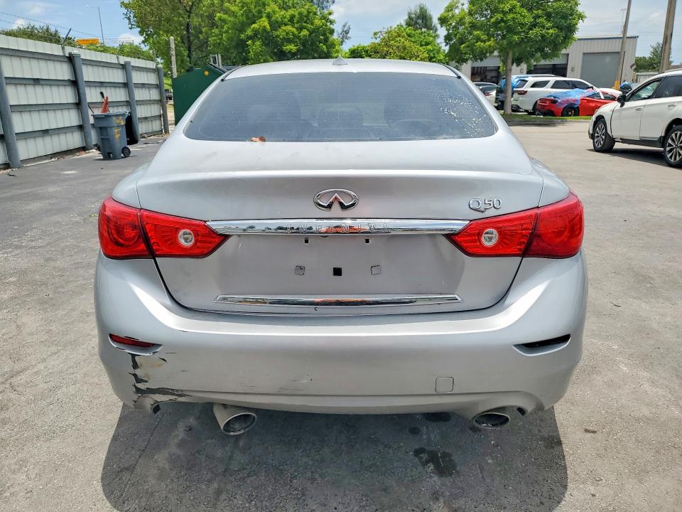 2017 Infiniti Q50 VIN JN1EV7AP8HM736624 COPART salvage auction — MECHANICAL, Tn - Salvage Cert-Rebuilt Vehicle, sold $1,250 on 2026-07-27 (photo 6)