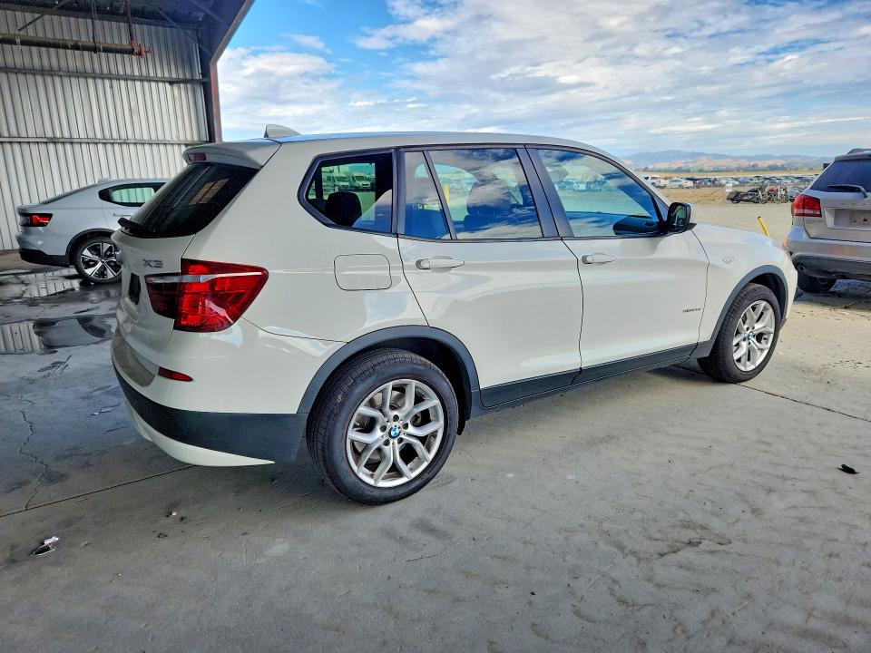 2013 BMW X3 VIN 5UXWX7C5XDL979583 COPART salvage auction — FRONT END, Ca - Salvage Certificate, sold $550 on 2026-07-30 (photo 3)