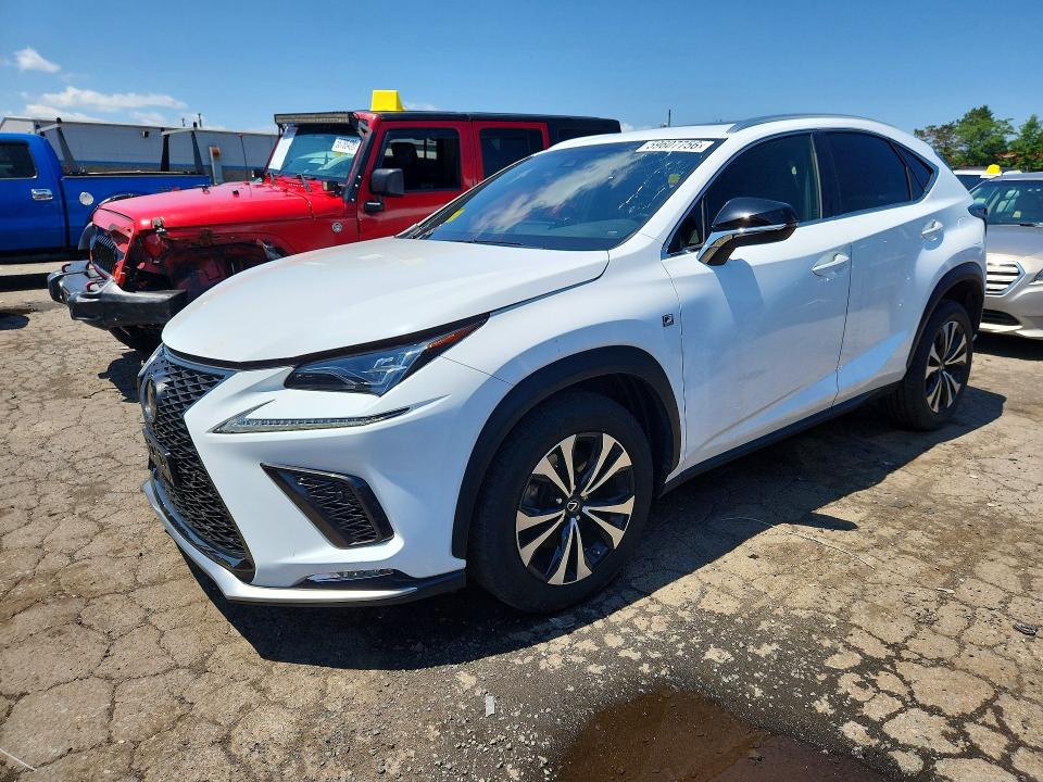 2019 Lexus Nx VIN JTJBARBZ3K2193982 COPART salvage auction — FRONT END, Ct - Cert Of Title-Salvage, sold $14,200 on 2026-07-14 (photo 1)