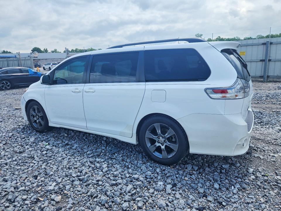 2016 Toyota Sienna VIN 5TDXK3DC2GS721877 COPART salvage auction — HAIL, Al - Cert Of Title-Salvage Title, sold $175 on 2026-07-21 (photo 2)