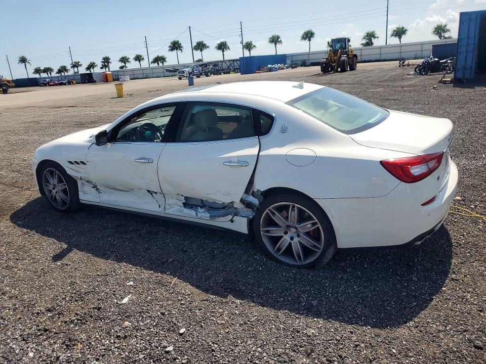 2015 Maserati Quattroporte VIN ZAM56RRA5F1129662 COPART salvage auction — SIDE, Salvage Title, sold $1,950 on 2026-08-03 (photo 2)