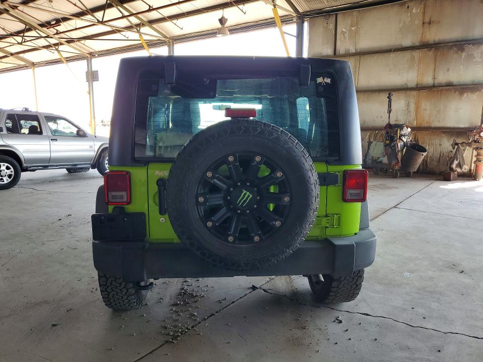 2012 Jeep Wrangler / VIN 1C4BJWDG4CL283697 COPART salvage auction — FRONT END, AZ - CERTIFICATE OF TITLE, sold $250 on 2026-08-03 (photo 6)