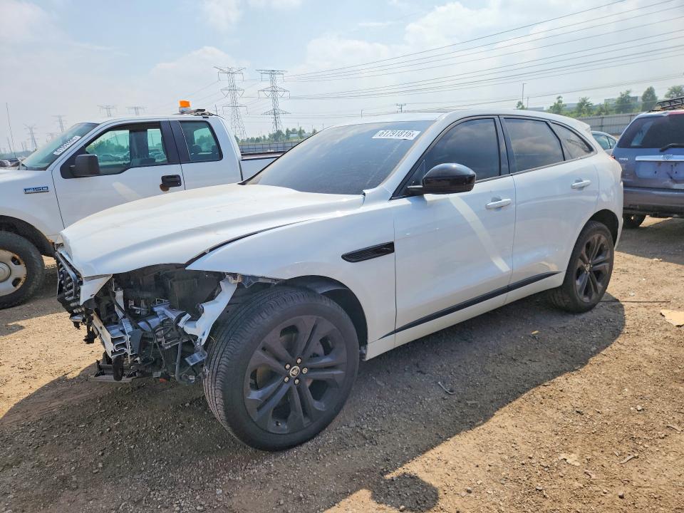 2025 Jaguar F-pace VIN SADCT2EX8SA750950 COPART salvage auction — FRONT END, Il - Salvage Certificate, sold $13,300 on 2026-09-10 (photo 1)