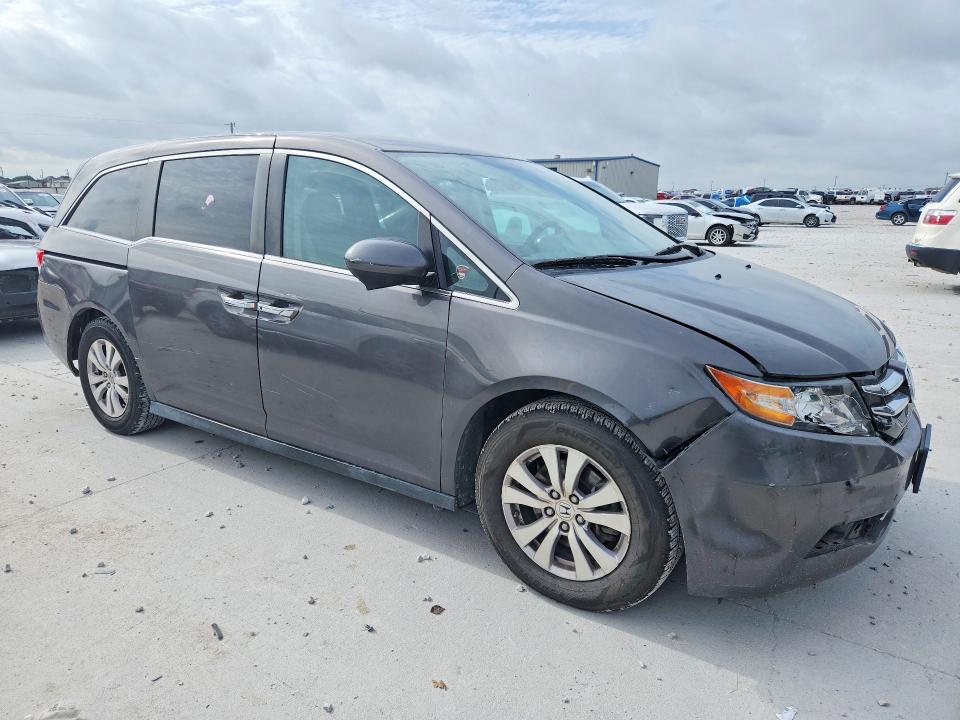2014 Honda Odyssey VIN 5FNRL5H49EB025247 COPART salvage auction — FRONT END, Tx - Salvage Vehicle Title, sold $4,400 on 2026-07-31 (photo 4)