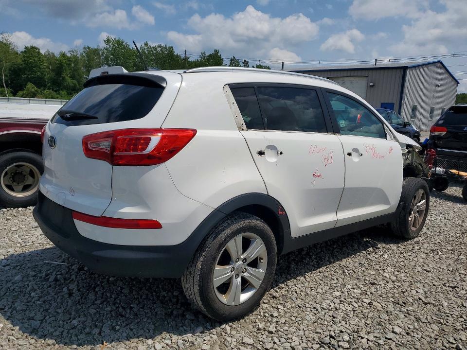 2012 Kia Sportage VIN KNDPB3A22C7333709 COPART salvage auction — FRONT END, Ma - Cert Of Title-Reconstrctd Coll, sold $1,800 on 2026-07-24 (photo 3)