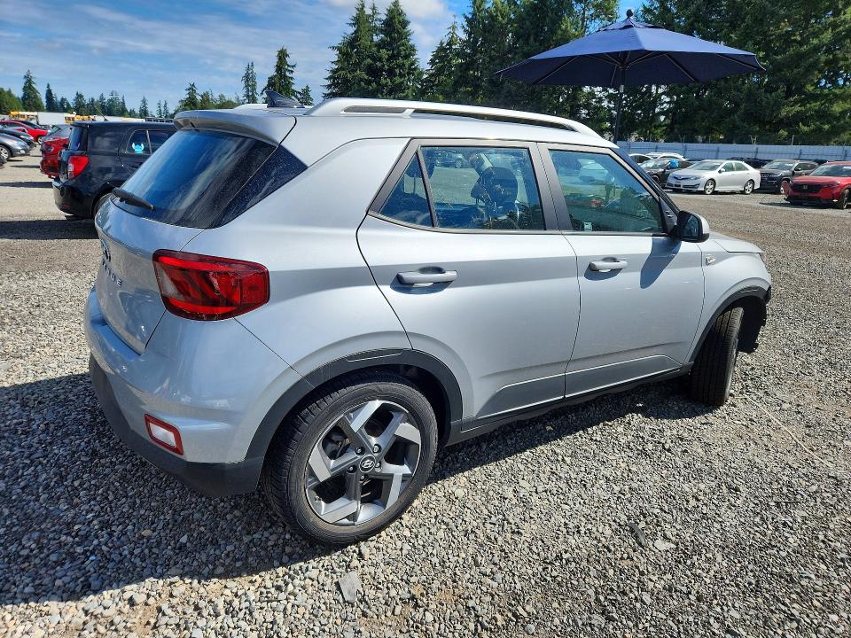 2021 Hyundai Venue VIN KMHRC8A30MU088516 COPART salvage auction — FRONT END, Wa - Bill Of Sale, sold $2,950 on 2026-07-31 (photo 3)