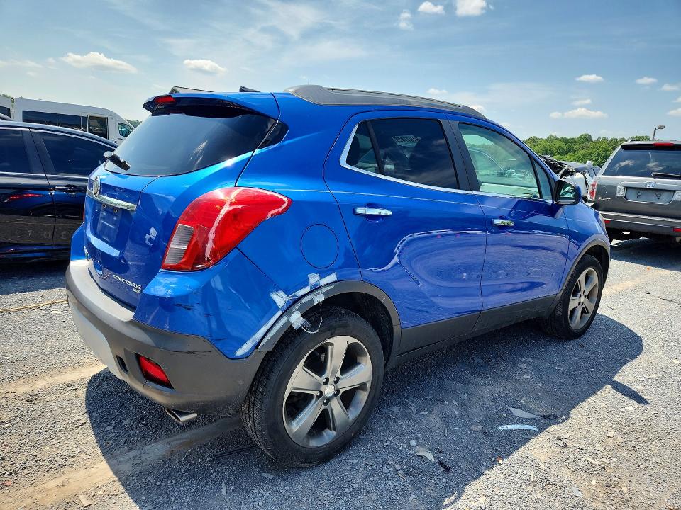 2013 Buick Encore VIN KL4CJFSB8DB153340 COPART salvage auction — REAR END, Pa - Cert Of Title, sold $375 on 2026-07-21 (photo 3)