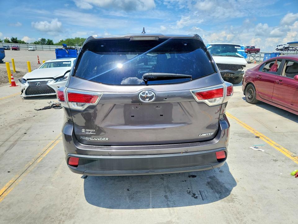 2015 Toyota Highlander VIN 5TDYKRFH0FS111877 COPART salvage auction — SIDE, Ky - Cert Of Title-Salvage, sold $6,500 on 2026-07-16 (photo 6)
