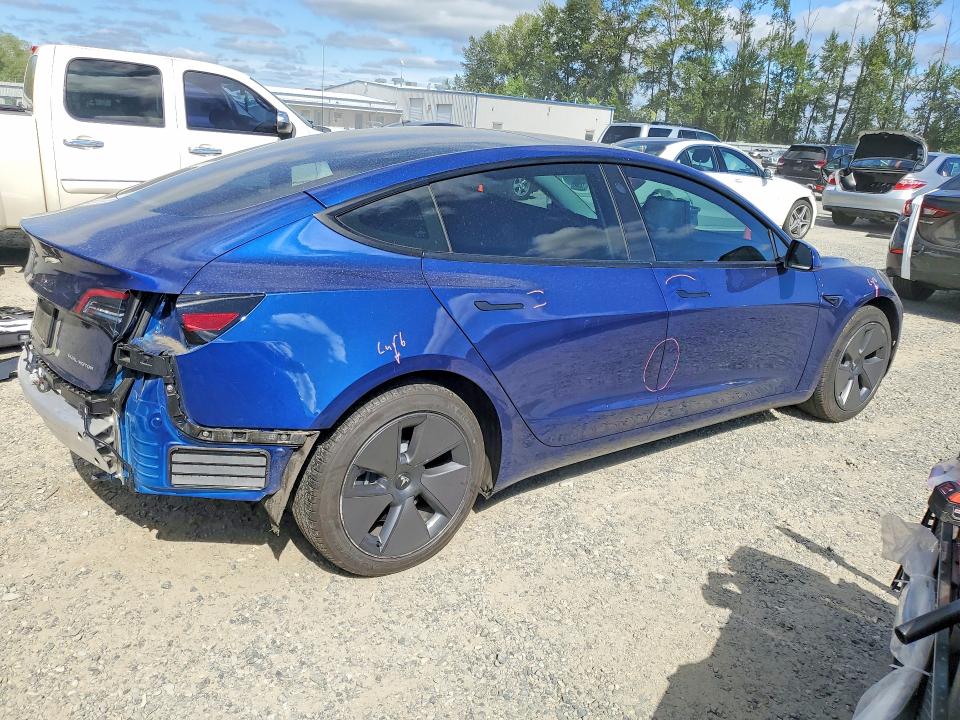 2022 Tesla Model 3 VIN 5YJ3E1EB9NF206036 COPART salvage auction — REAR END, Wa - Bill Of Sale, sold $11,300 on 2026-07-20 (photo 3)