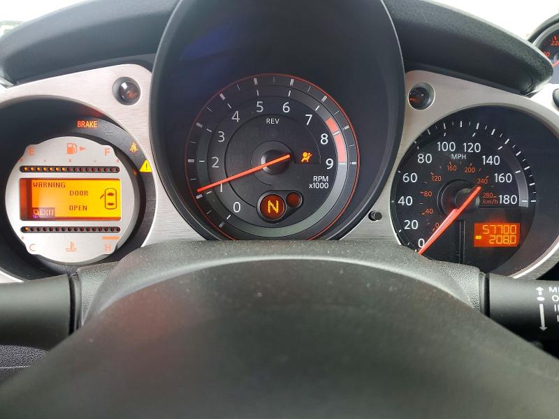 2010 Nissan 370z VIN JN1AZ4EH6AM500032 COPART salvage auction — VANDALISM, Ca - Salvage Certificate, sold $8,900 on 2026-07-16 (photo 9)