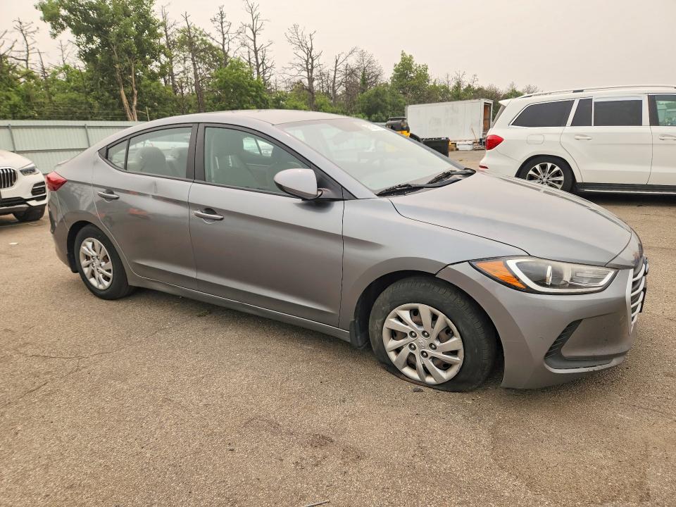 2018 Hyundai Elantra VIN KMHD74LF6JU575195 COPART salvage auction — VANDALISM, Salvage Title, sold $80 on 2026-07-22 (photo 4)