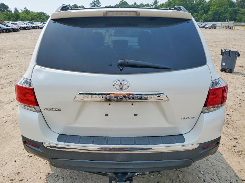 2012 Toyota Highlander VIN 5TDDK3EH9CS120859 COPART salvage auction — FRONT END, MA - CERT OF TITLE-RECONSTRCTD COLL, sold $3,650 on 2026-07-27 (photo 6)