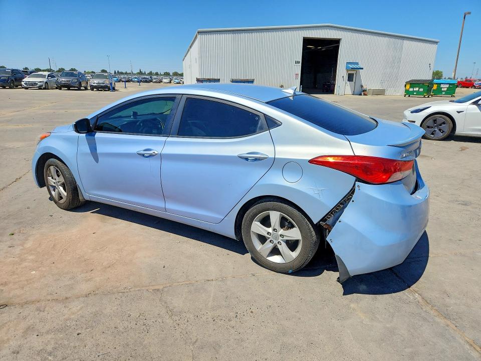 2013 Hyundai Elantra VIN KMHDH4AEXDU486774 COPART salvage auction — VANDALISM, Ca - Salvage Certificate, sold $275 on 2026-07-20 (photo 2)