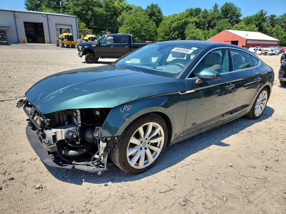 2018 Audi A5 VIN WAUCNCF59JA050178 COPART salvage auction — FRONT END, Salvage Title, sold $8,000 on 2026-08-24 (photo 1)