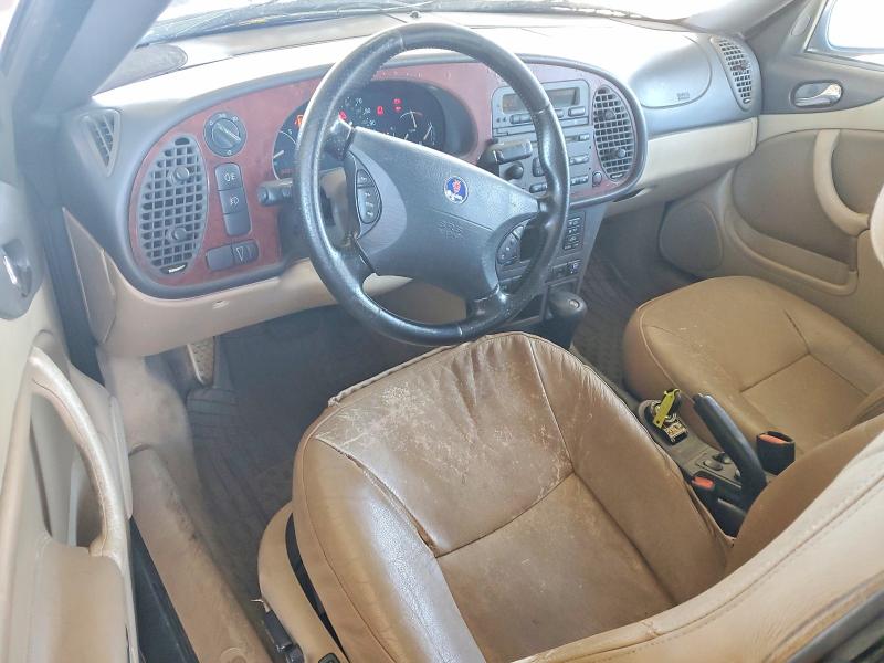 2002 Saab 9-3 VIN YS3DF78K027000999 COPART salvage auction — FRONT END, CA - SALVAGE CERTIFICATE, sold $80 on 2026-08-18 (photo 8)