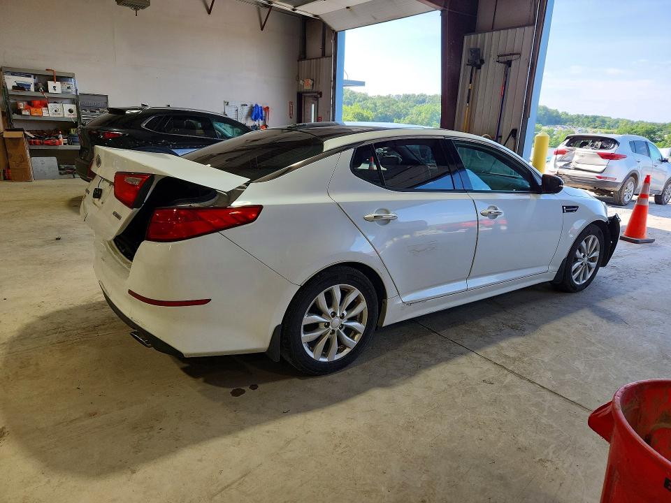 2014 Kia Optima VIN 5XXGN4A70EG339964 COPART salvage auction — REAR END, Pa - Certificate Of Salvage, sold $375 on 2026-07-31 (photo 3)