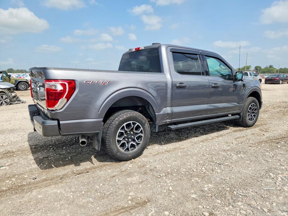 2022 Ford F-150 VIN 1FTFW1E81NFA85142 COPART salvage auction — MECHANICAL, Pa - Cert Of Salvage-W=Flood Veh, sold $13,100 on 2026-07-28 (photo 3)