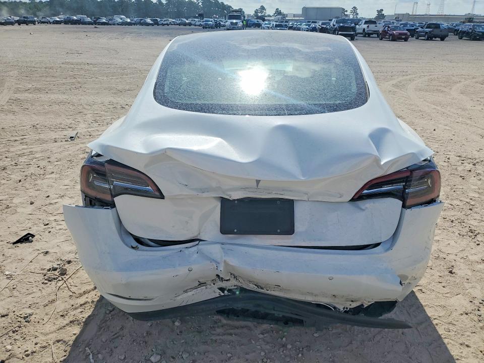 2021 Tesla Model 3 VIN 5YJ3E1EA9MF090813 COPART salvage auction — REAR END, Tx - Salvage Vehicle Title, sold $150 on 2026-07-24 (photo 6)