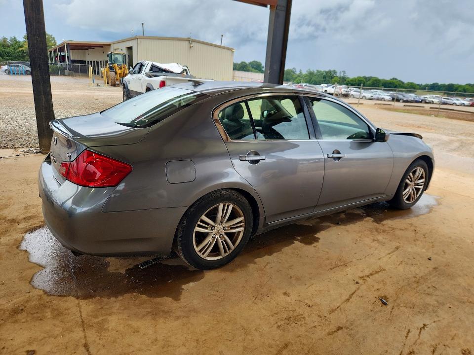2012 Infiniti G VIN JN1DV6APXCM810351 COPART salvage auction — FRONT END, Al - Certificate Of Title, sold $125 on 2026-07-29 (photo 3)