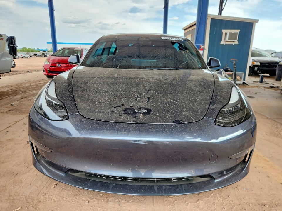 2022 Tesla Model 3 VIN 5YJ3E1EC3NF177285 COPART salvage auction — SIDE, Salvage Title, sold $1,100 on 2026-07-21 (photo 5)