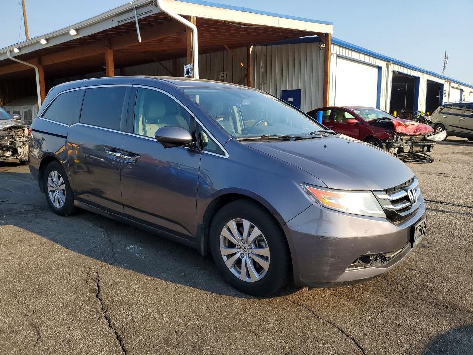 2015 Honda Odyssey VIN 5FNRL5H63FB123015 COPART salvage auction — FRONT END, Co - Public - Salvage Title, sold $7,000 on 2026-07-09 (photo 4)