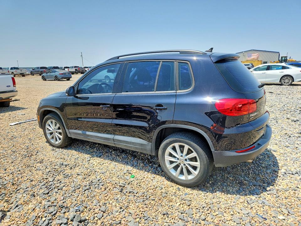2017 Volkswagen Tiguan VIN WVGBV7AX0HK054845 COPART salvage auction — REAR END, TX - SALVAGE VEHICLE TITLE, sold $1,350 on 2026-08-18 (photo 2)