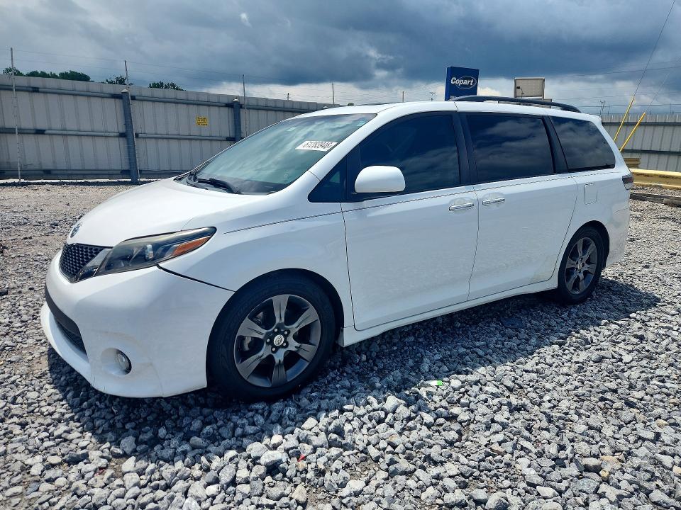 2016 Toyota Sienna VIN 5TDXK3DC2GS721877 COPART salvage auction — HAIL, Al - Cert Of Title-Salvage Title, sold $175 on 2026-07-21 (photo 1)
