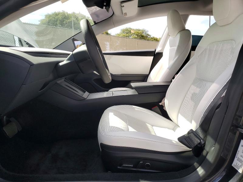 2024 Tesla Model 3 VIN 5YJ3E1EA4RF824247 COPART salvage auction — FRONT END, Ca - Salvage Certificate, sold $13,700 on 2026-09-01 (photo 7)