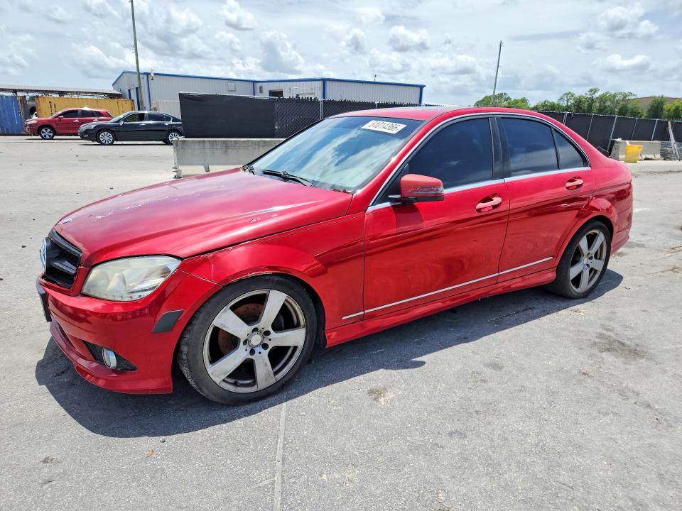 2010 Mercedes-benz C class VIN WDDGF8BB8AR107231 COPART salvage auction — FRONT END, FL - CERTIFICATE OF TITLE (P), sold $375 on 2026-07-23 (photo 1)