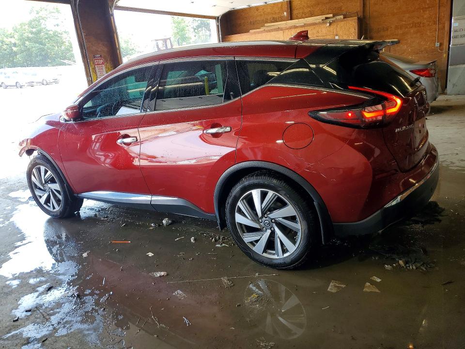 2019 Nissan Murano VIN 5N1AZ2MS5KN135770 COPART salvage auction — FRONT END, Pa - Certificate Of Salvage, sold $3,050 on 2026-07-30 (photo 2)