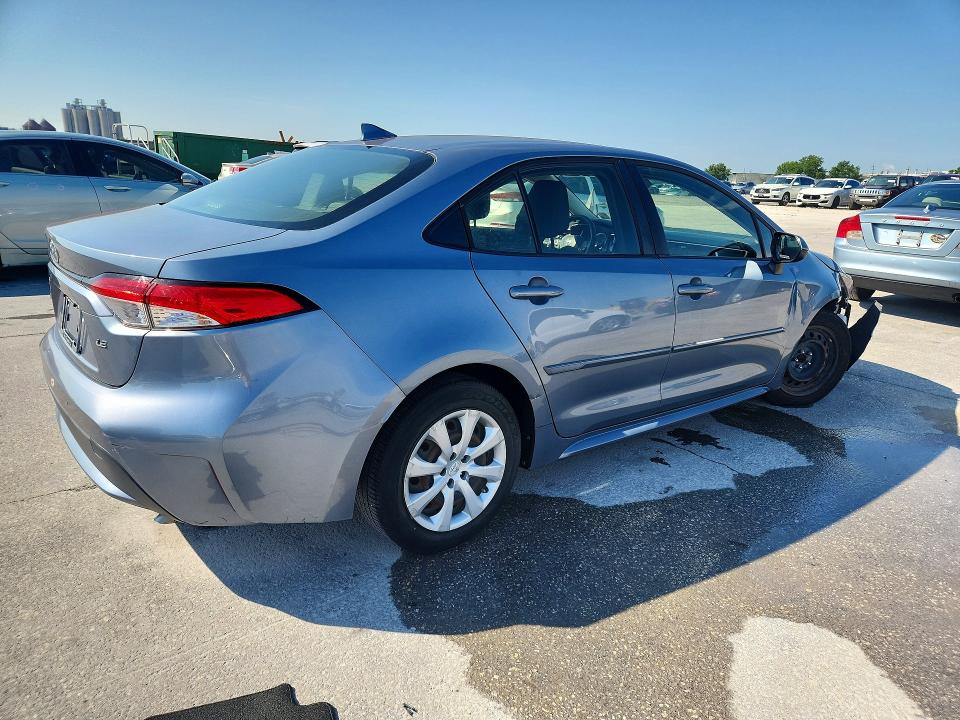 2020 Toyota VIN JTDEPRAE7LJ105262 COPART salvage auction — FRONT END, La - Certificate Of Title, sold $3,550 on 2026-07-24 (photo 3)