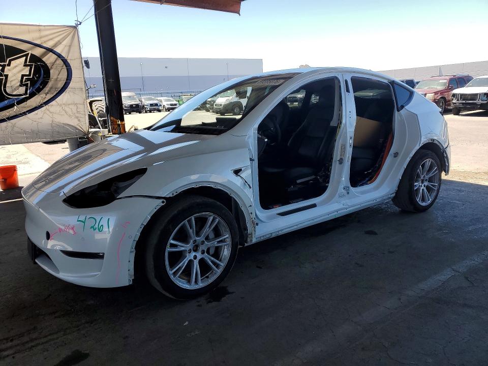 2021 Tesla Model y VIN 5YJYGDEE6MF241014 COPART salvage auction — SIDE, Ca - Salvage Certificate, sold $1,350 on 2026-07-28 (photo 1)
