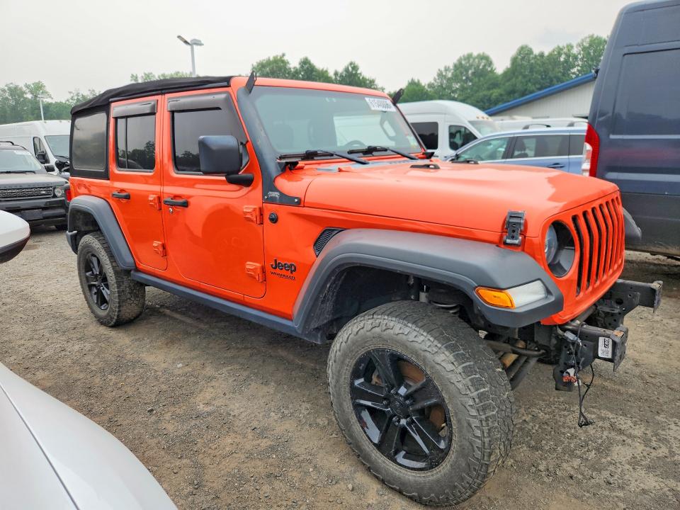 2020 Jeep Wrangler unlimited VIN 1C4HJXDG6LW285708 COPART salvage auction — MECHANICAL, MI - CERTIFICATE OF TITLE (P), sold $11,500 on 2026-07-30 (photo 4)