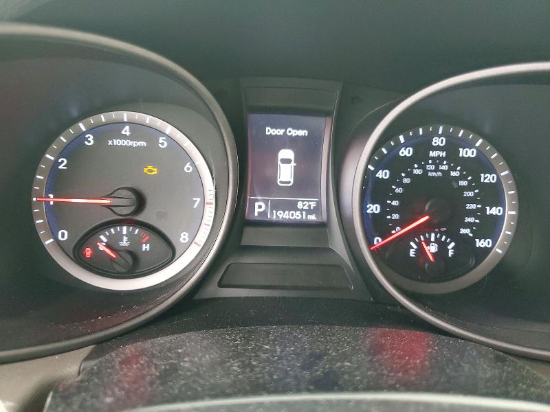 2016 Hyundai Santa fe VIN 5XYZU3LB5GG325662 COPART salvage auction — FRONT END, FL - CERT OF TITLE SLVG REBUILDABLE, sold $375 on 2026-07-28 (photo 9)