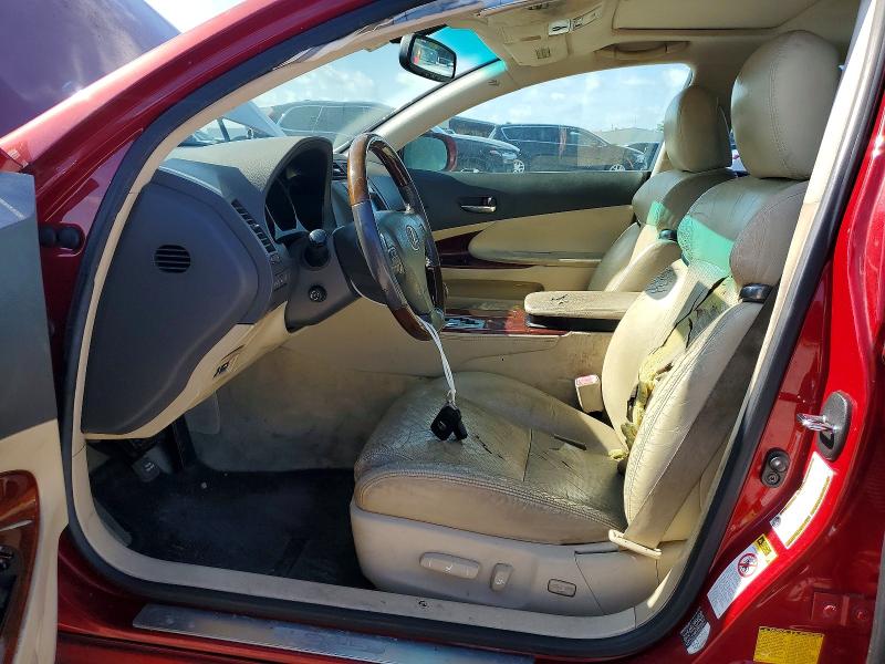 2010 Lexus Gs 350 VIN JTHBE1KS4A0047336 COPART salvage auction — FRONT END, TX - CERTIFICATE OF TITLE, sold $575 on 2026-07-31 (photo 7)