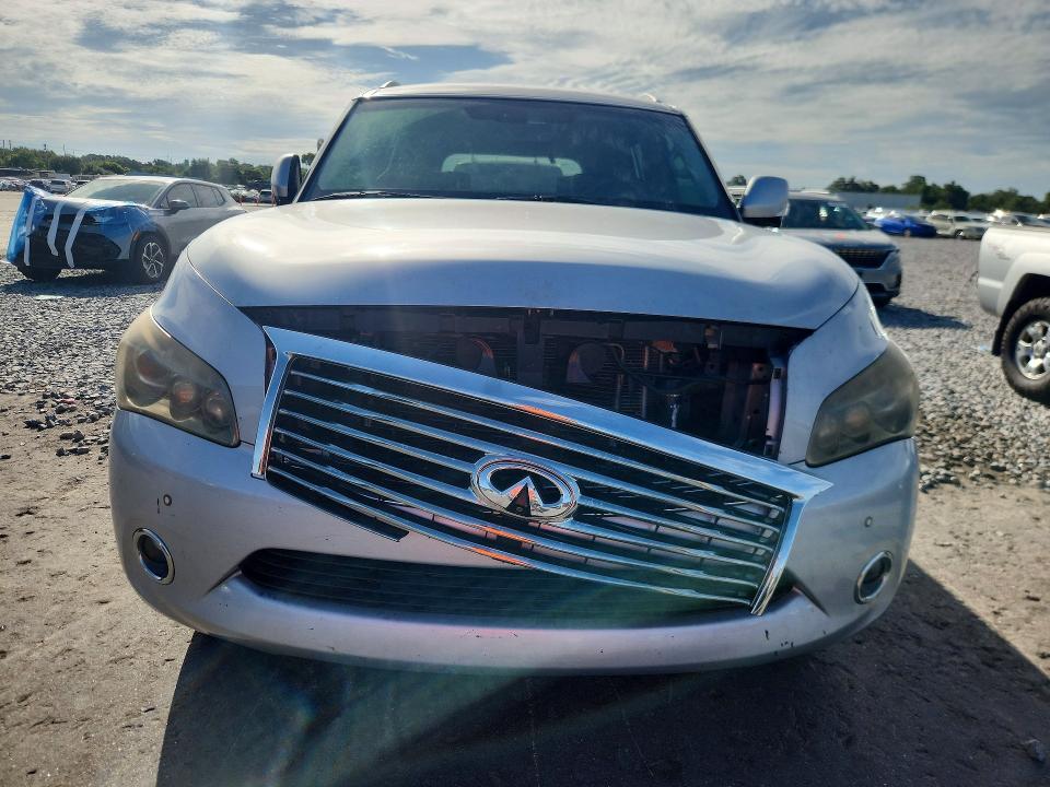 2012 Infiniti Qx56 VIN JN8AZ2NF5C9516605 COPART salvage auction — FRONT END, Fl - Certificate Of Title, sold $375 on 2026-07-22 (photo 5)